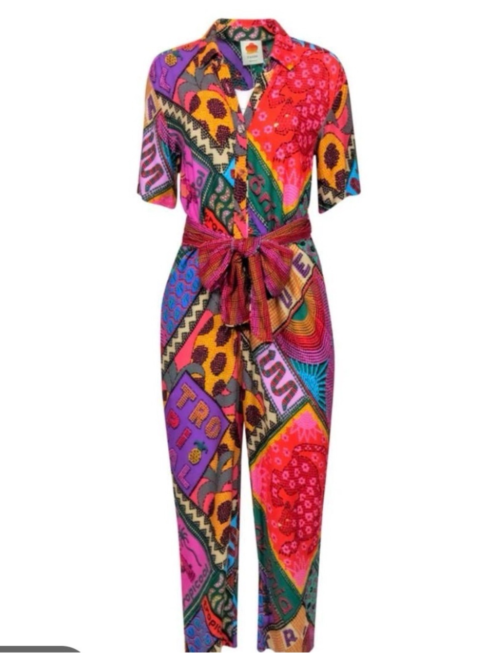 NEW Farm Rio Patch Jumpsuit size Medium